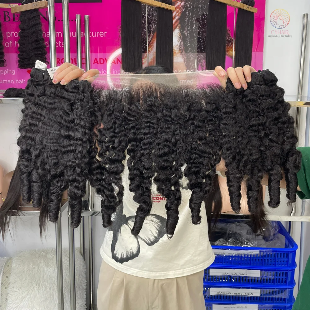 2024 Top Quality Hair 100% Raw Vietnamese Hair Wholesale Price Premium Standard Raw Kinky Curly Human Hair Bundles Top Trending