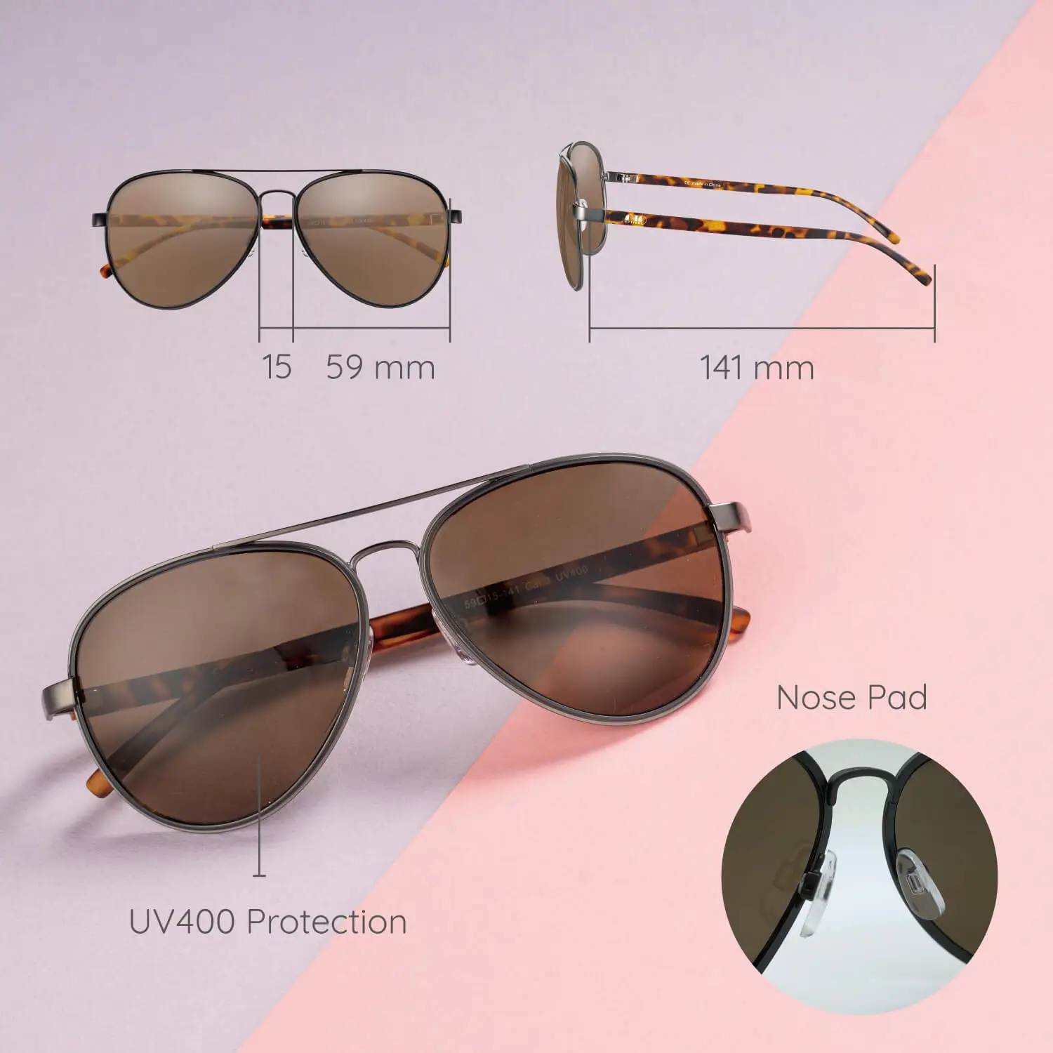 Best Airline Pilot UV 400 Sunglasses Ray Band Limited Edition Shades