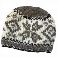 Bennie Gray Woolen Caps Custom Design Plaid and Stripe Knitting Cap for Winter for Travel Business 100% Wool Designer Logo