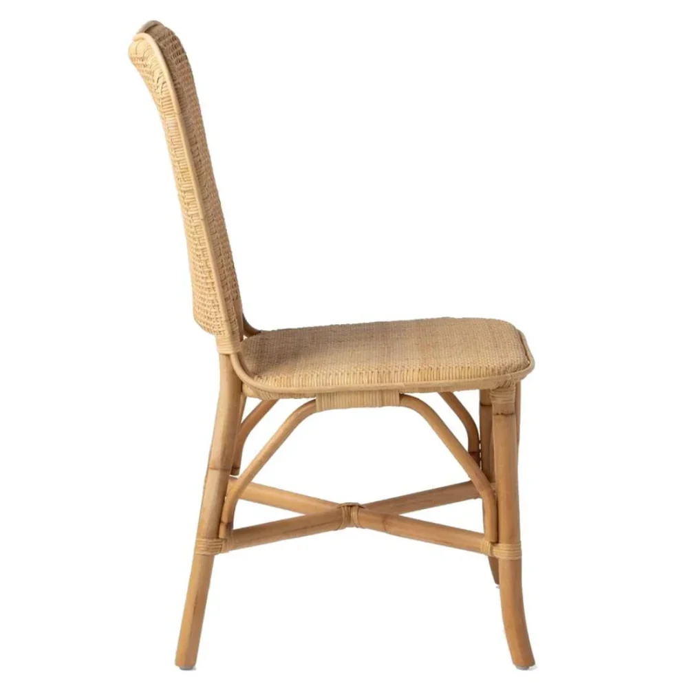 New design handwicker rattan dining chair elegant furniture for kitchen Boho style wholesale from Vietnam artisans