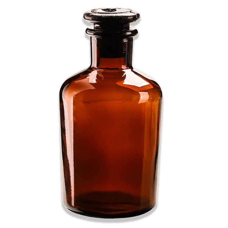 wholesale high quality amber biochemistry laboratory uses reagent bottle