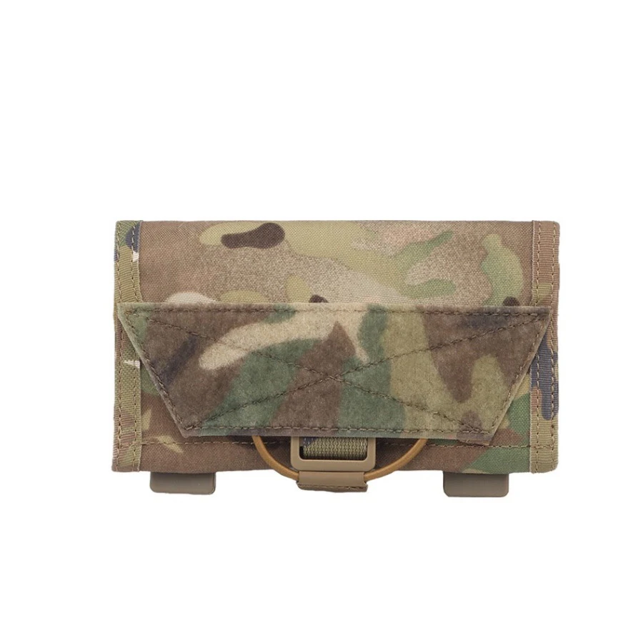 Real CS tactical vest chest hanging mobile phone navigation bag outdoor mountaineering running sports MOLLE storage waist bag