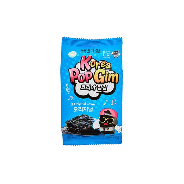 Korea POP Gim Vegan seaweed snack comes in 3 flavors made in korea best selling item high satisfaction