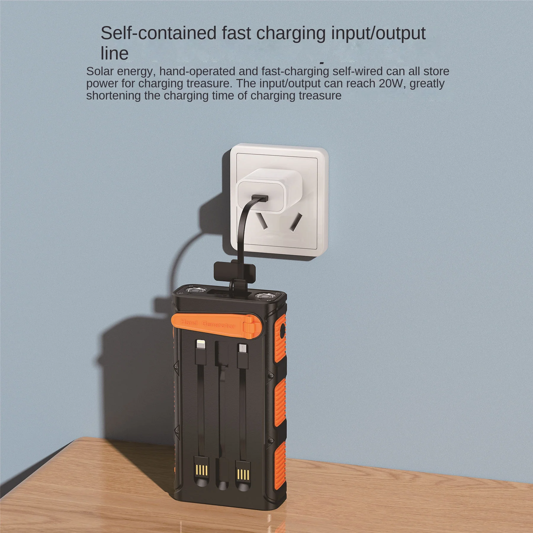 Power bank для телефона солнечный power Быстрая Зарядка 30000 мАч