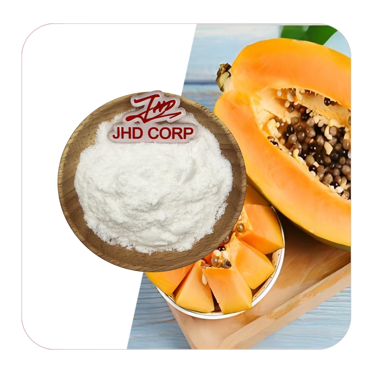 Natural Papaya Extract Enzyme Papain Powder For Meat Tenderizer