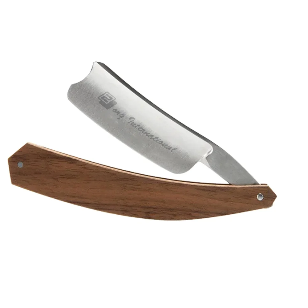 Best Quality Wooden Handle Salon Beard Shaving Razor Made With Stainless Steel Hair Remover Barber Razors