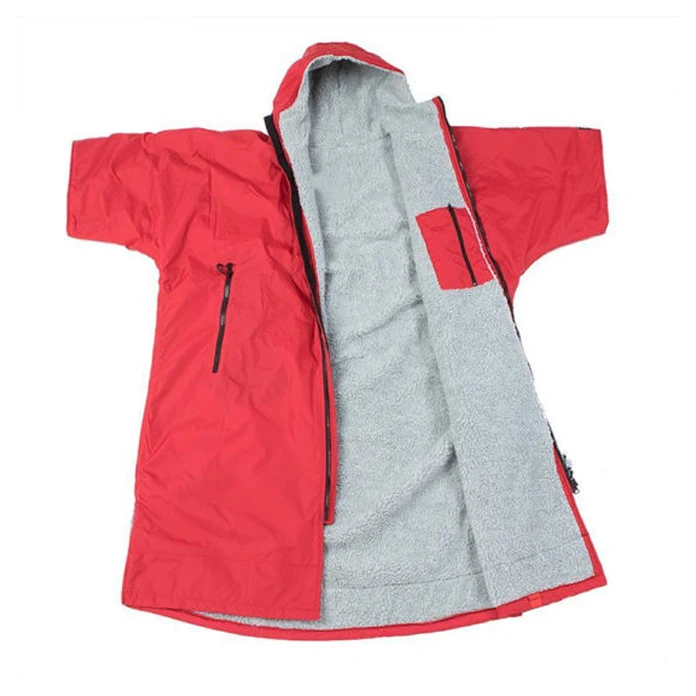 Surf Poncho Changing Jacket for Youth Towel Robe with Hood and Front Pocket beach changing robe towel poncho coat