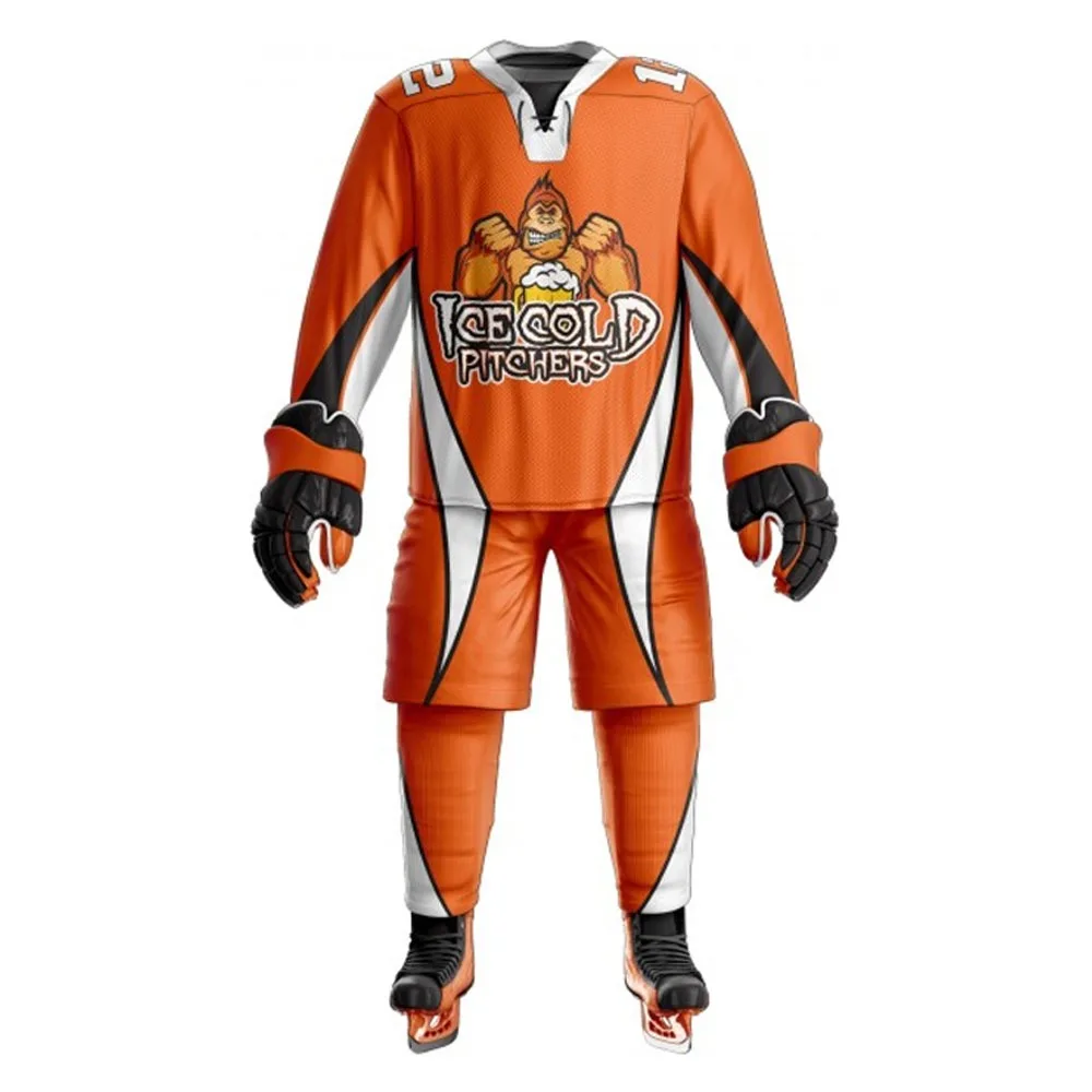 Sports Team Practice 100% Polyester Ice Hockey Jersey Custom Made Superb Quality Men Wear Ice Hockey Uniform By Raccoon Sports