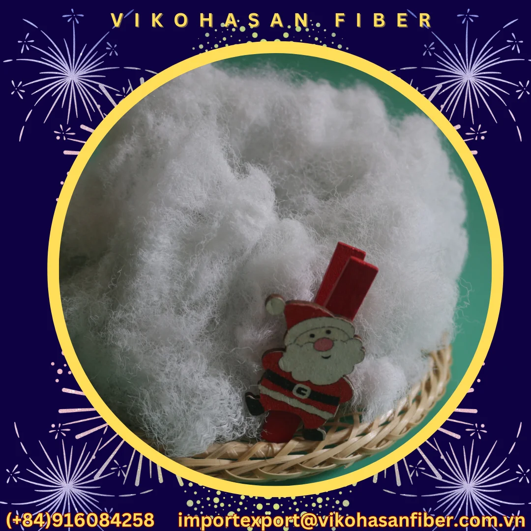 100% Полиэфирное штапельное волокно-Полиэфирное волокно 15DSD белое Vikohasan от производителя простой нетканой геотекстильной ткани 60gsm