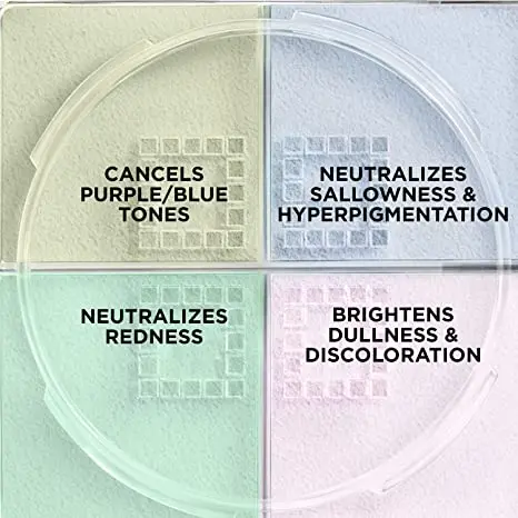 4 Shade Color Correcting Loose Matte Finishing Powders Foundation Best Setting Powder