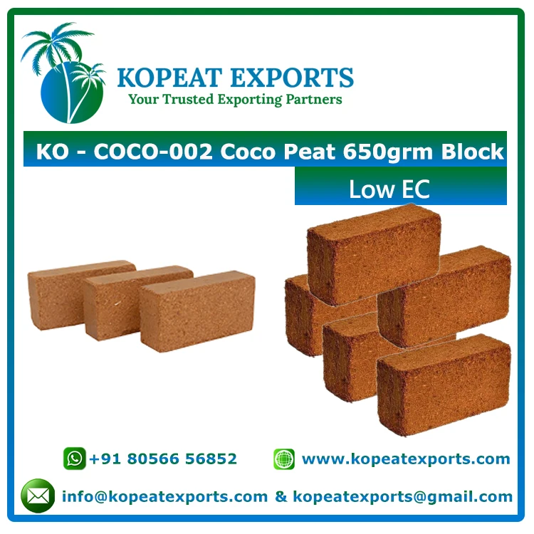 Coconut Slabs Cocopeat Bricks5Kg Grow Tomato Hydroponic Growing Cocopeat System Organic Easy Grow Bag Best Quality To Buy Fresh