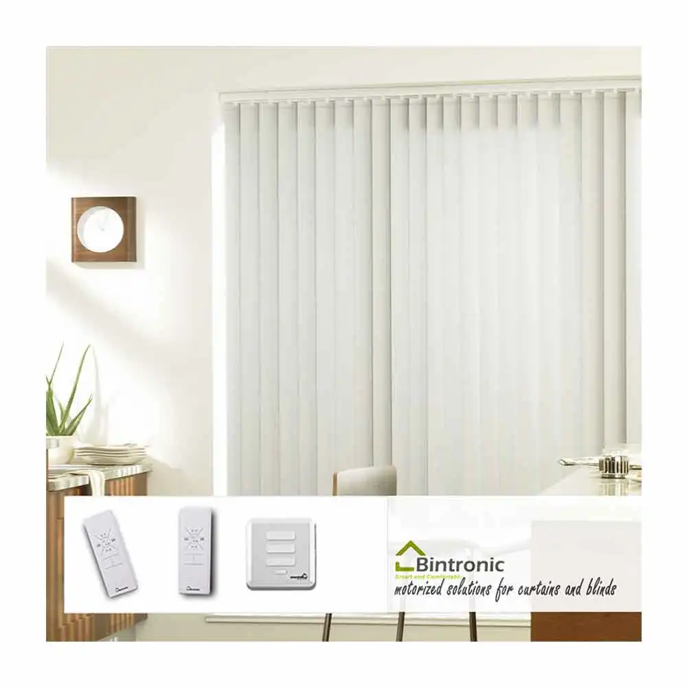 Bintronic Taiwan Aluminum Rail For Motorized Vertical Blinds Vertical Curtain Rods In Dubai
