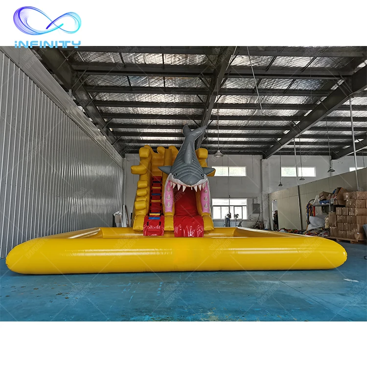 Shark Inflatable Pool Slide Giant Water Slide Inflatable Inflatable Water Slide