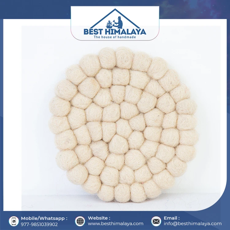 Premium  Quality Felt Wool Coasters and Trivets Soft and Comfortable Available At Good Price