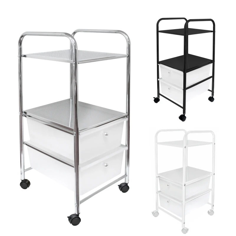 Customized 4 Layer Multipurpose Airline Food Serve Push Cart Trolley Lash Organizer And Storage For Small Business