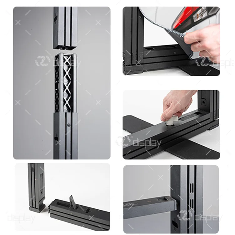 10x20 storage room aluminum modular custom graphic trade show booth with tv