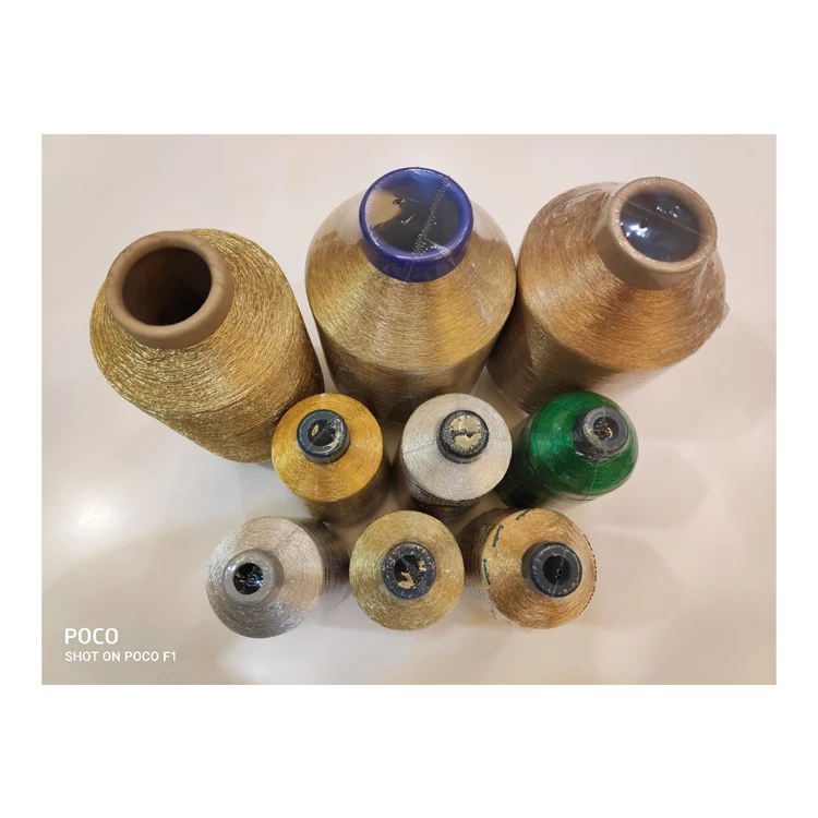 Bulk Supplier Selling Optimum Quality High Twisted MX-Type Metallic/ Polyester Yarn for Weaving and Flat & Circular Knitting