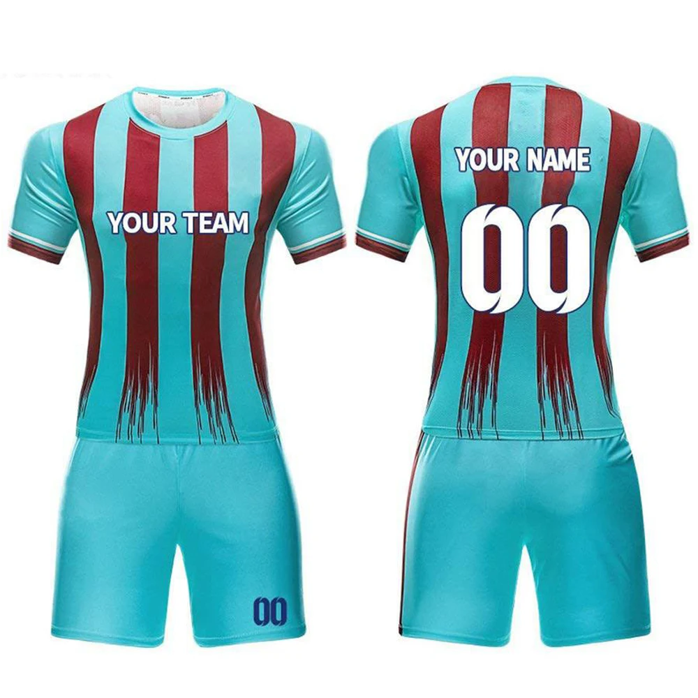 Wholesale Sports Soccer Uniform Custom sublimation Digital Printing Design Football Soccer Kit Soccer Uniform