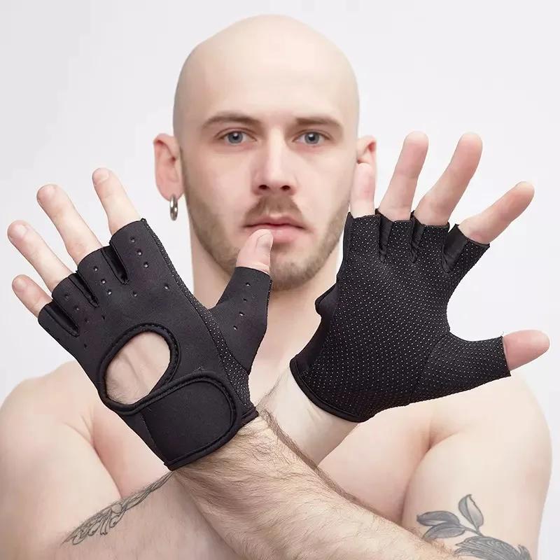 Gym Sports Gloves Kids Sports Gloves Fitness Gloves Bags Black Red Blue Logo Band Item Packing Rubber Color Wrist Size