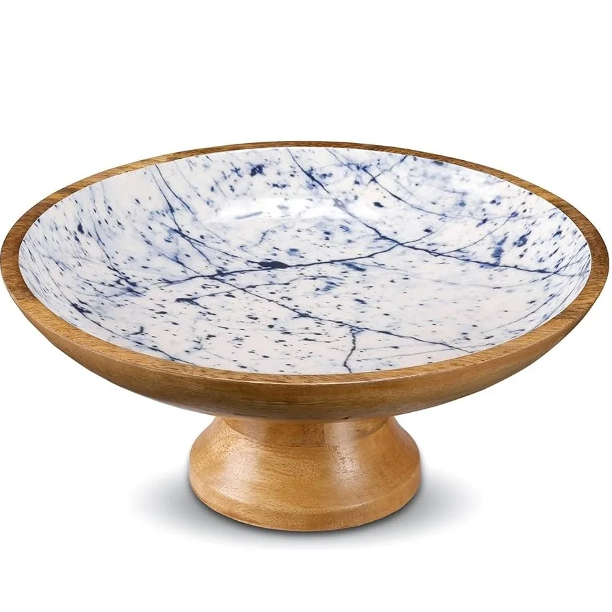 Top Trending Customizable Wood Dining Bowl Natural Acacia Wooden Salad & Fruit bowl tableware High quality finished best Selling