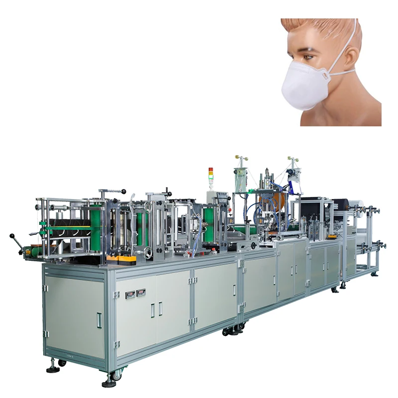High Speed Surgical Head Straps Folding Face Mask  Head Loop KN95 Mask Making Machine