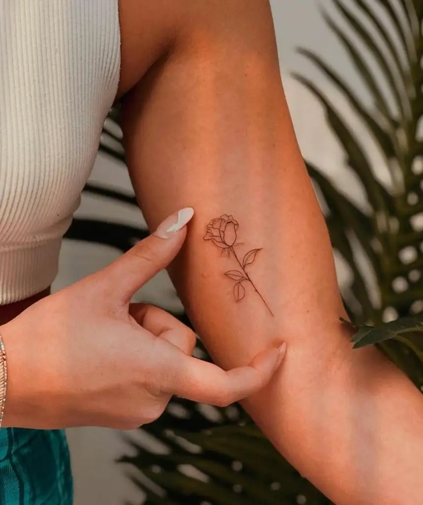 Customize semi permanent fake temporary tattoo herbal ink full color waterproof small flower design OEM water transfer body art