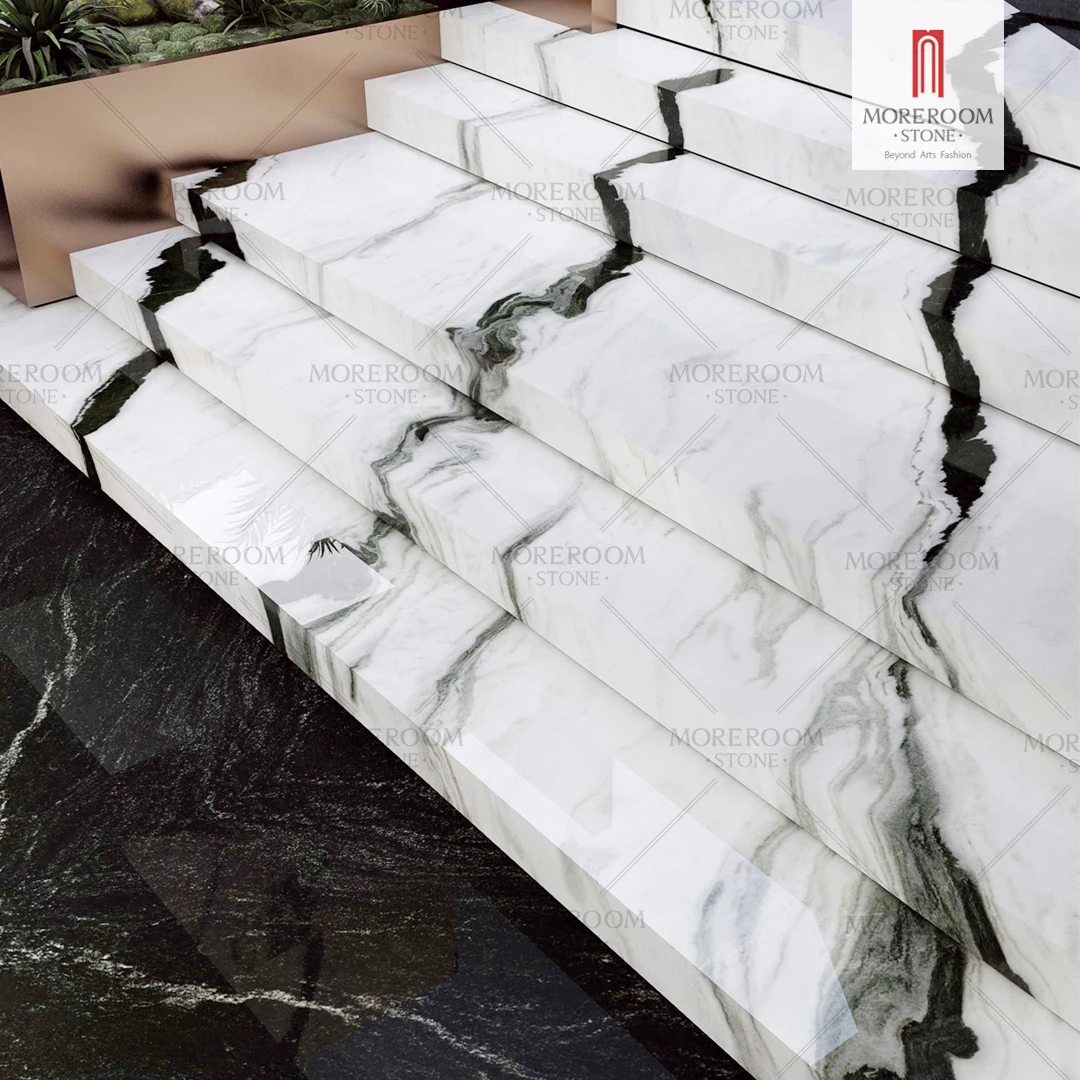 Hot Sale Panda White Marble Supplier  Porcelain Slabs  Floor Tiles