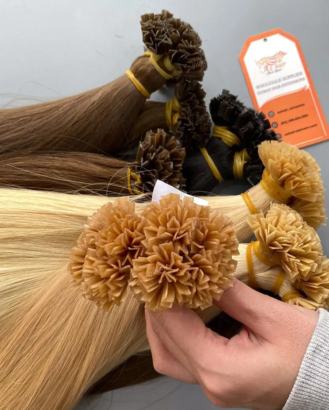 Wholesale Double Drawn Raw Vietnam Cuticle Remy Hair Keratin V Tip Human Hair Extensions Vietnamese