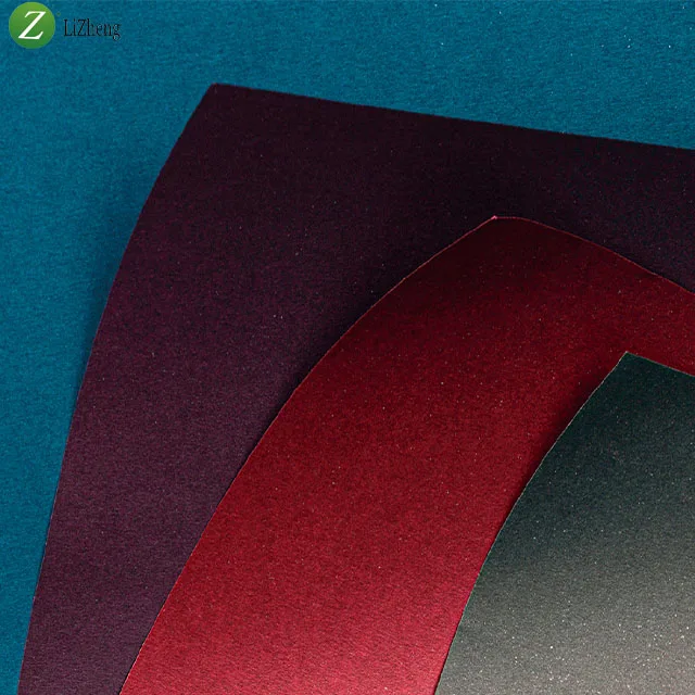 Lizheng High Quality 250gsm Textured Card Stock Specialty Pearlescent Paper For Gift Packet