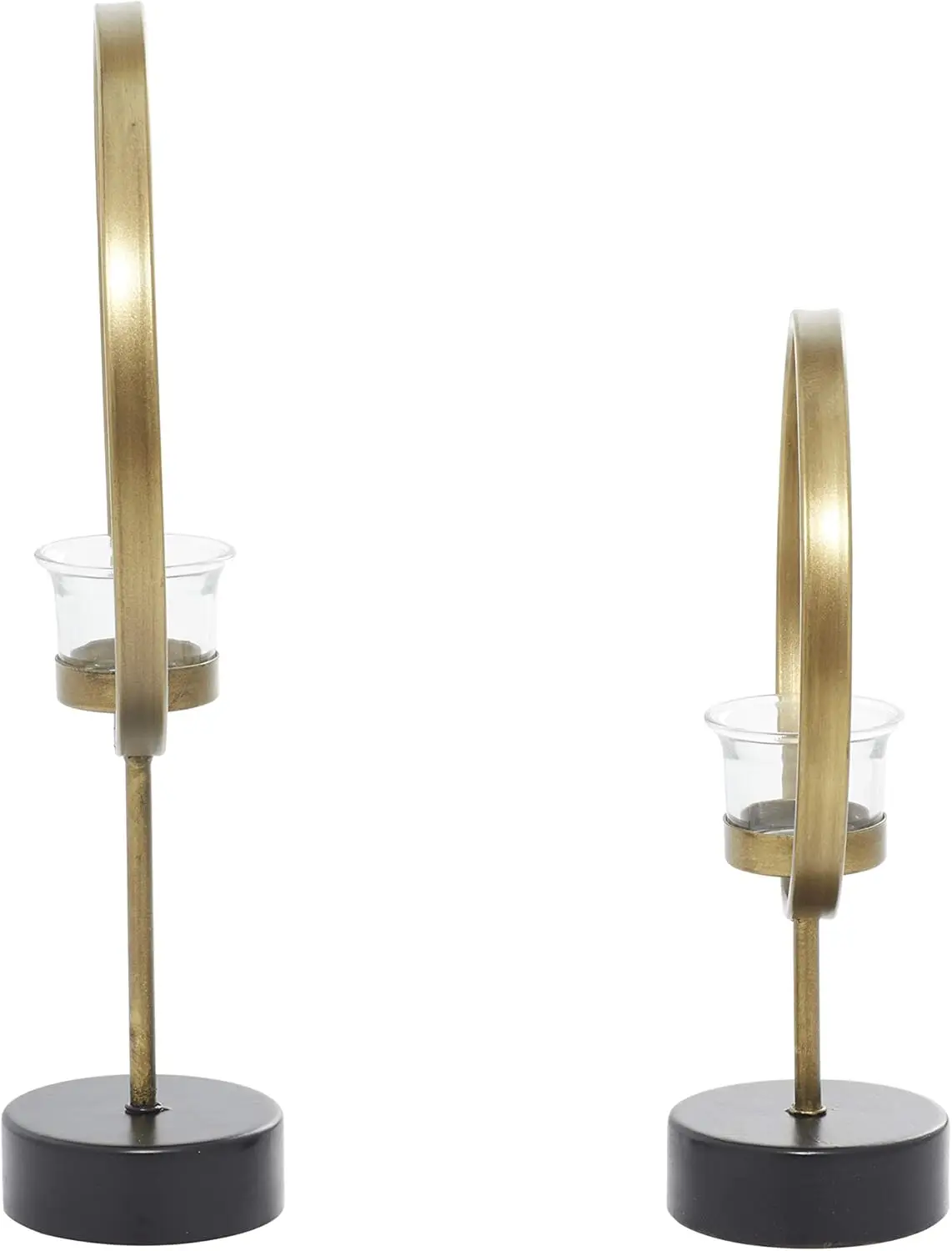 Luxury KGN HDCH 3016 3-Piece Candlestick Holder Set Handmade Gold Metal Stand Brass Steel Wood Glass Home Christmas Decorations