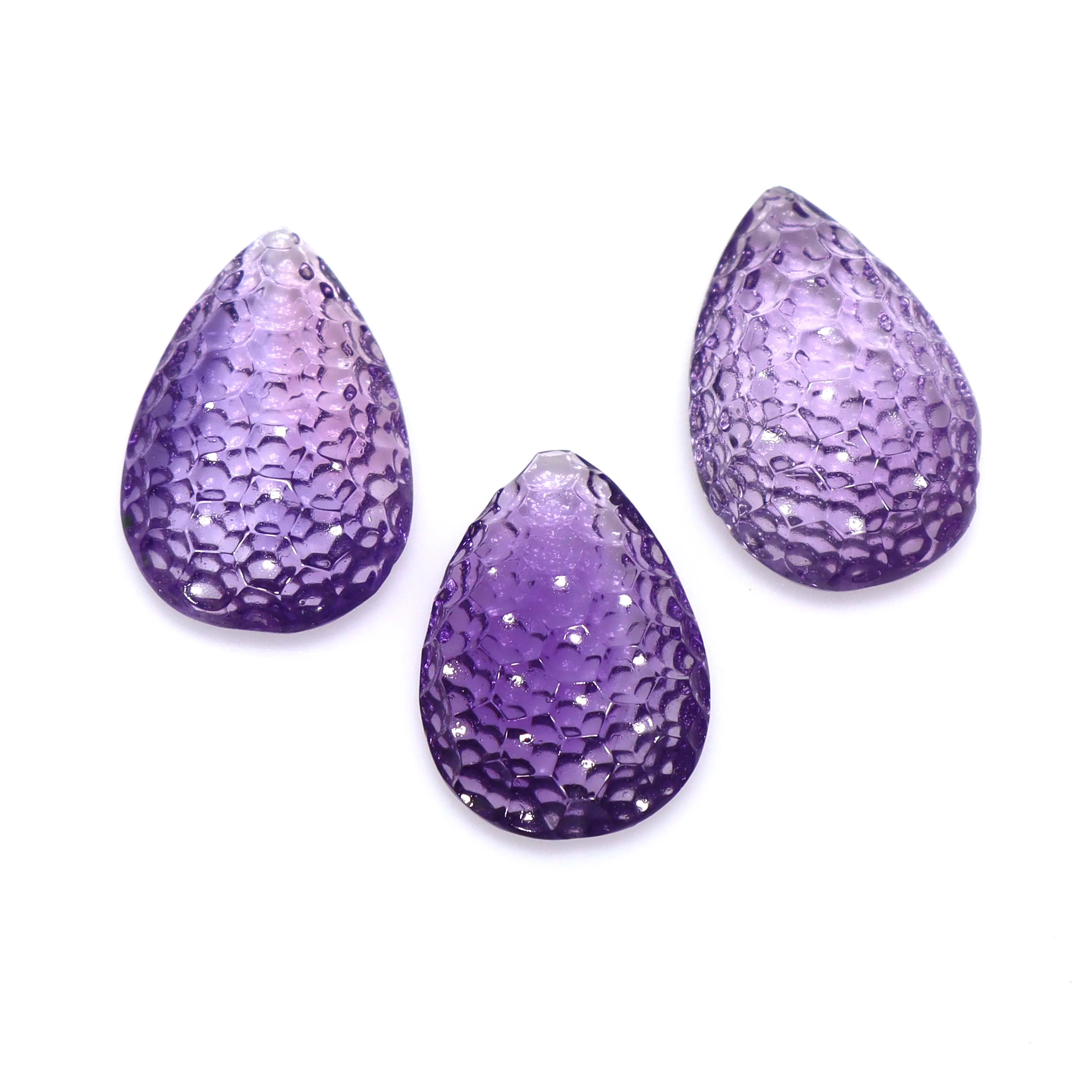 36 Carat Amethyst Carving Amethyst Honey Comb Pattern Carving Cabochon Natural Carving Amethyst Gemstone Cabochon
