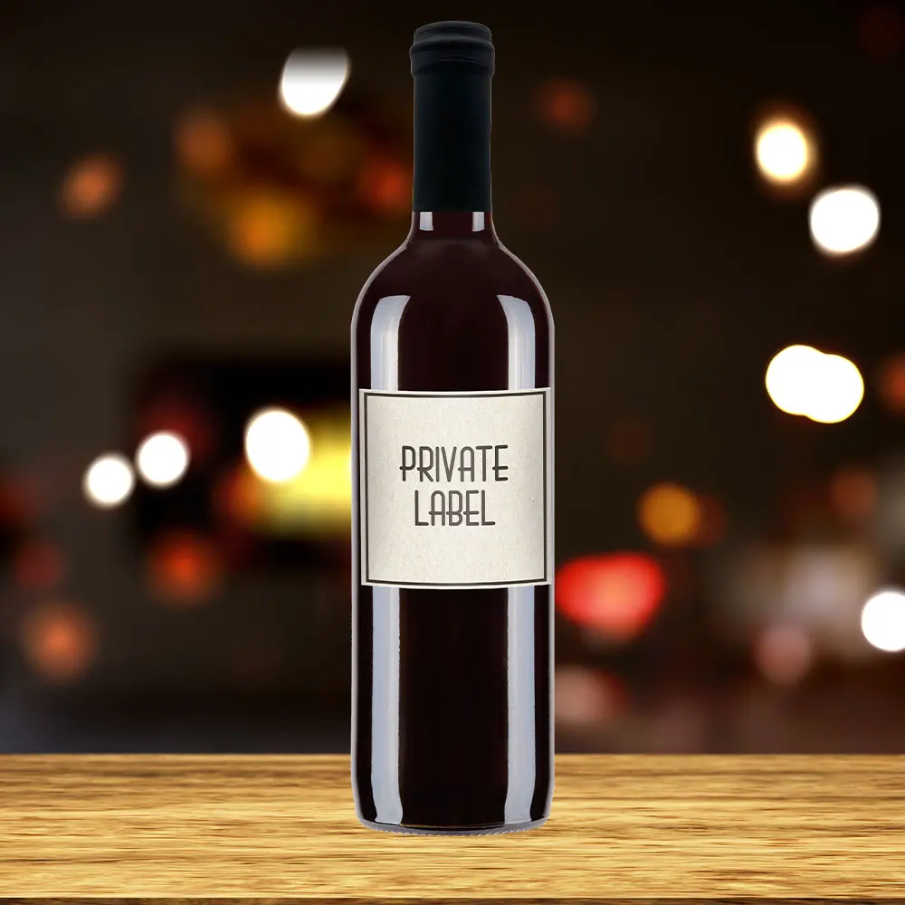 Super Tuscan Red oaked wine personalized label restaurant hotel corporate gadget ideas Christmas gifts