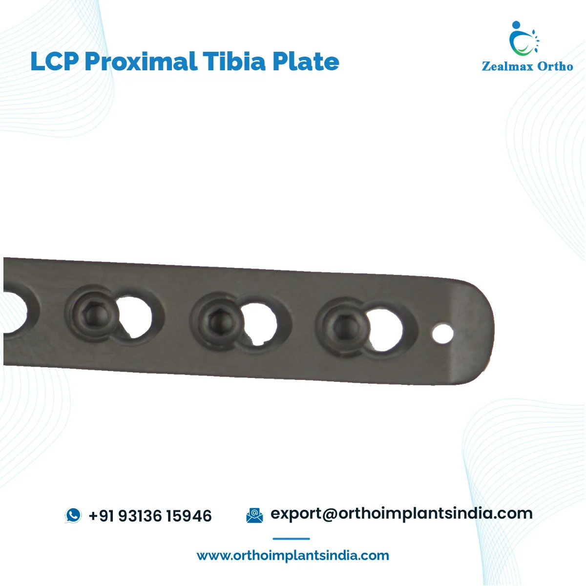 Huge Demand Customization Available Orthopedic Trauma Implants Tibia Bone Fracture LCP Proximal Tibia 3.5mm Raft Plate