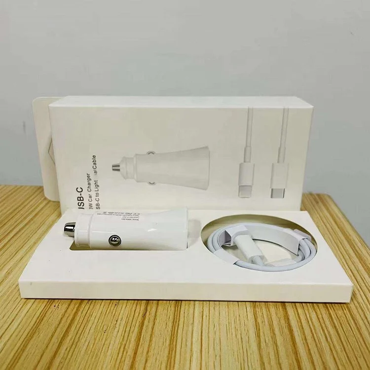 Top Selling Products 20W PD Original Fast Charging Car Charger With Cable Type C Car Mobile Charger For iPhone  12 13 14