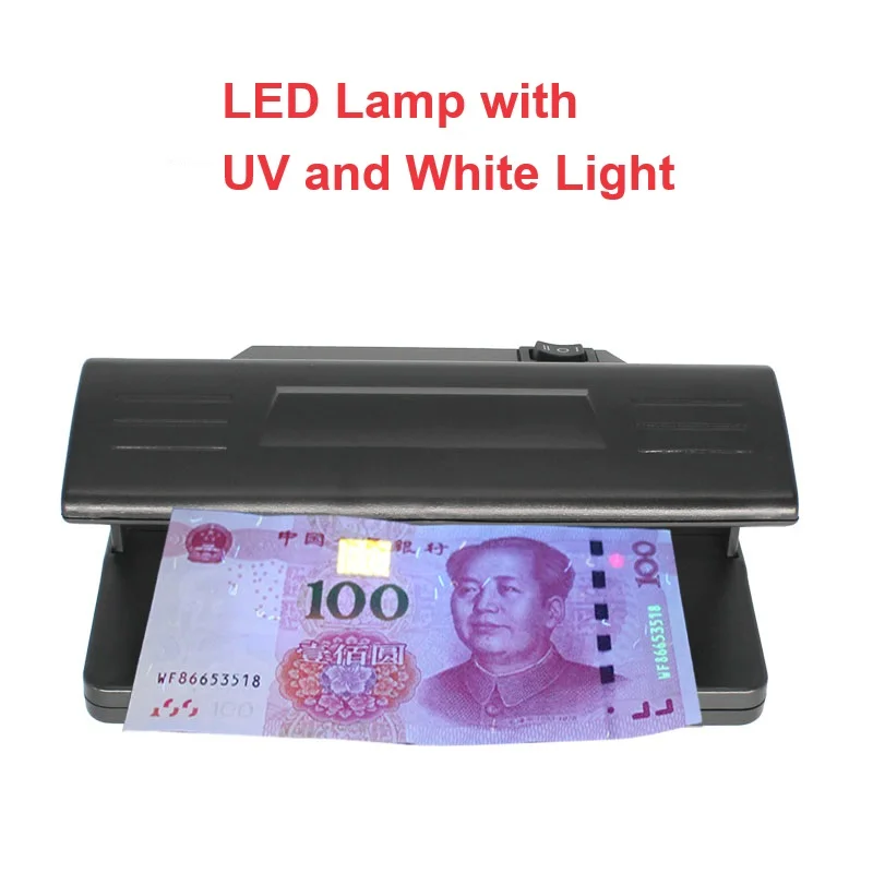 UV And Watermark detector Money Detector Mini Bill Counter Cash Cheque Passport Checker Bill Detecting Money Detector UV Light
