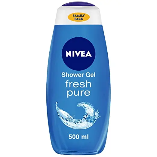 NIVEA Body Wash, Fresh Pure Shower Gel, Refreshing Aquatic Scent Liquid Soap With Seal Minerals