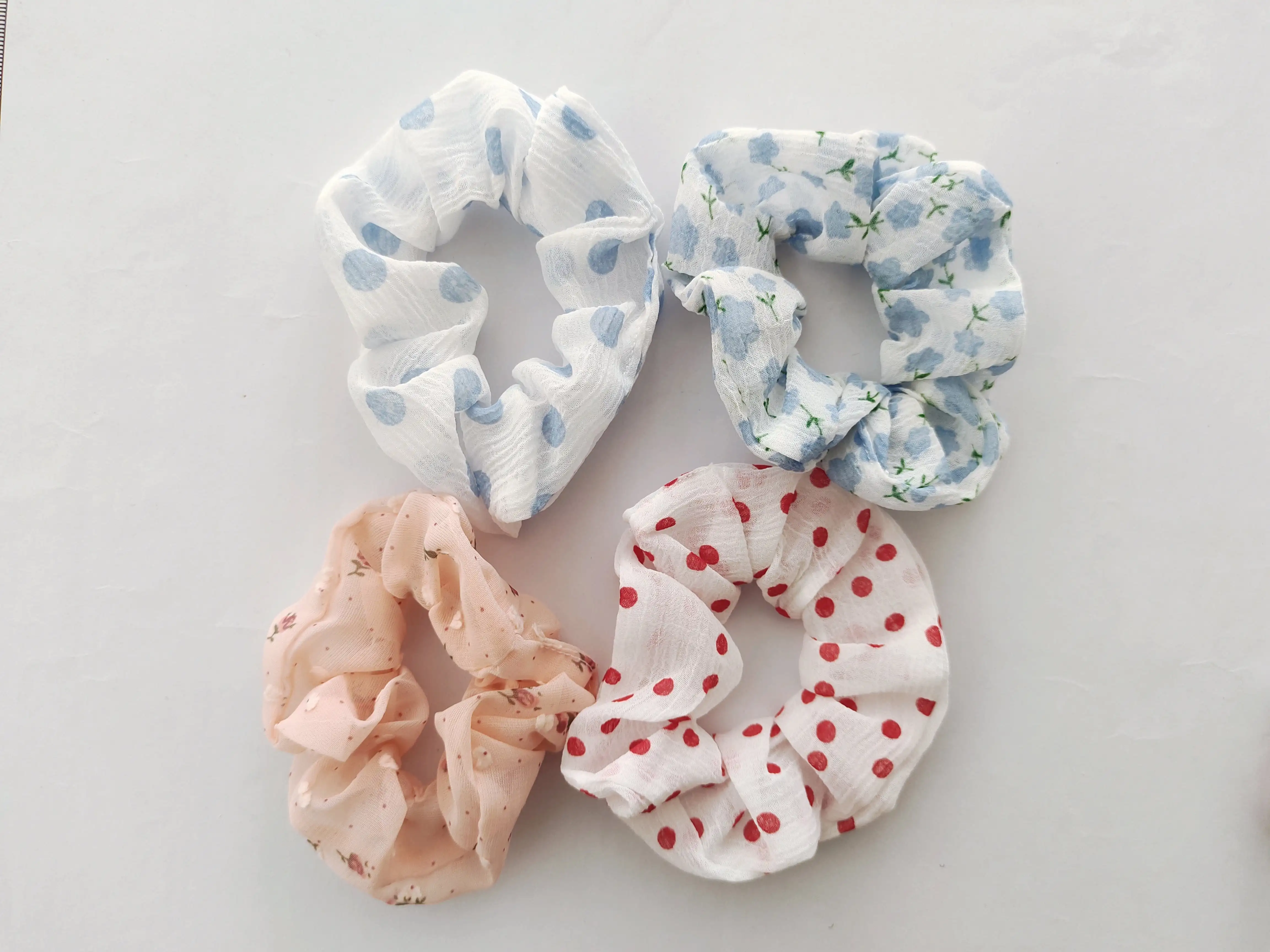 Large Quantities Fabric Elastic Scrunchies With OME Service