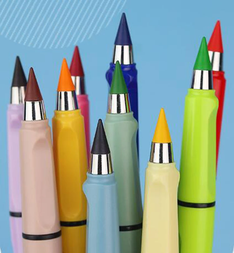 NP060  Colored Pencils 12 Color Plastic Pencils Environmentally Friendly And Durable Colored Pencils With Eraser