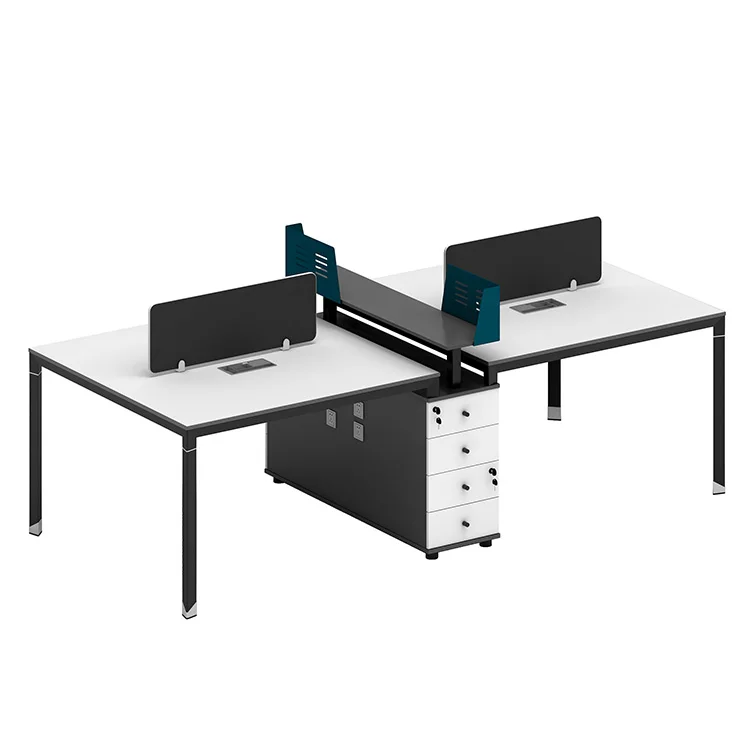 Executive desk ergonomic 4 seats workstation,office furniture 4 people office table modern pc desking workstation