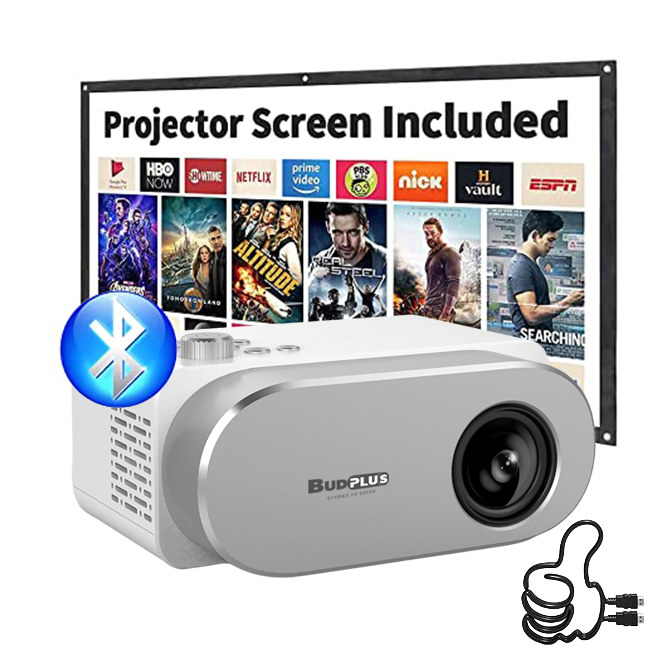 Lcd Support 4K Mini Projector Pocket For Mobile Phone Smartphone Rechargeable Phone Projector Android