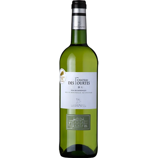Le Duo White Chateau Des Tourtes Premium 75cl French Wine Bordeaux 13.5% Sauvignon Semillon Muscadelle Sweet Table Wine Whisky