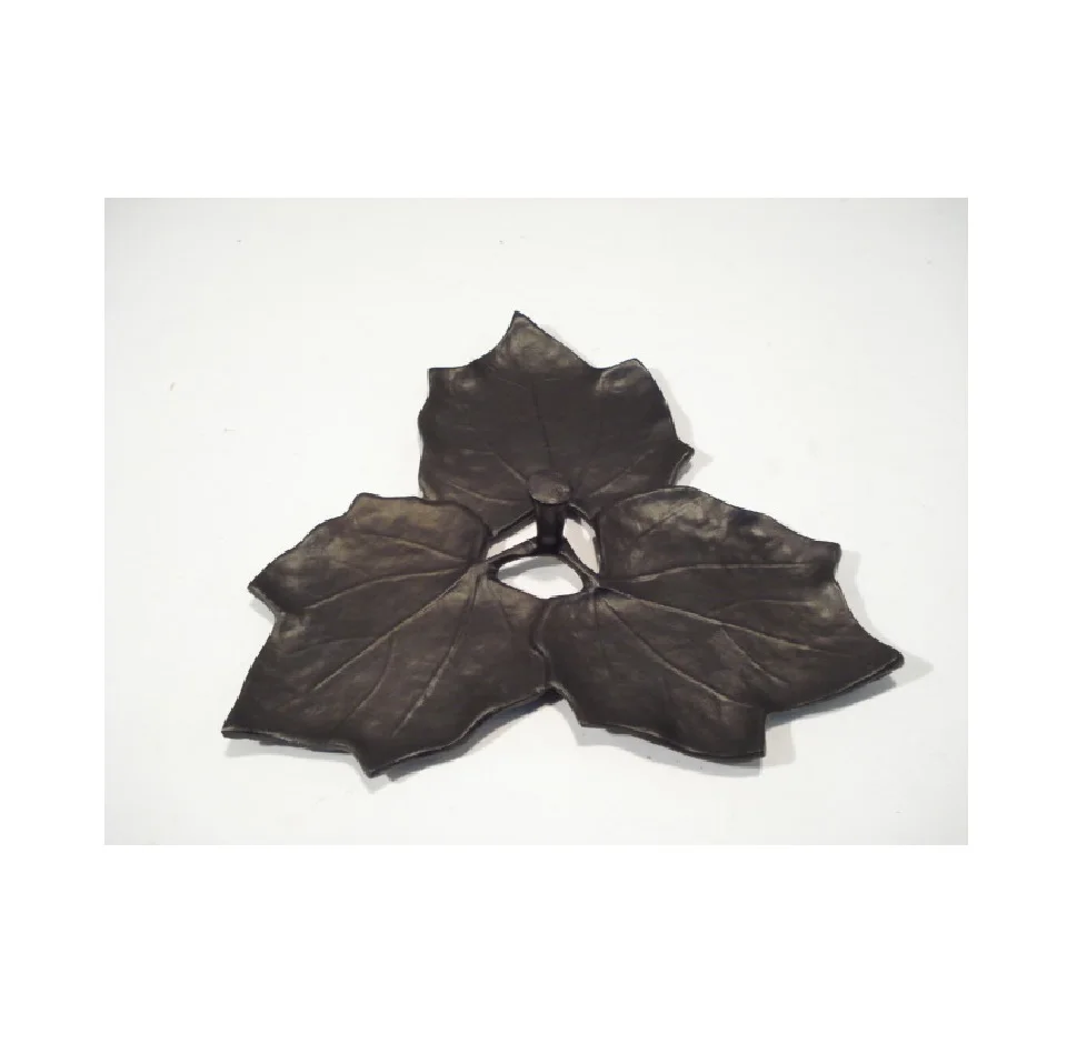Material: Aluminium Aluminum Decorative Leaf Platter,