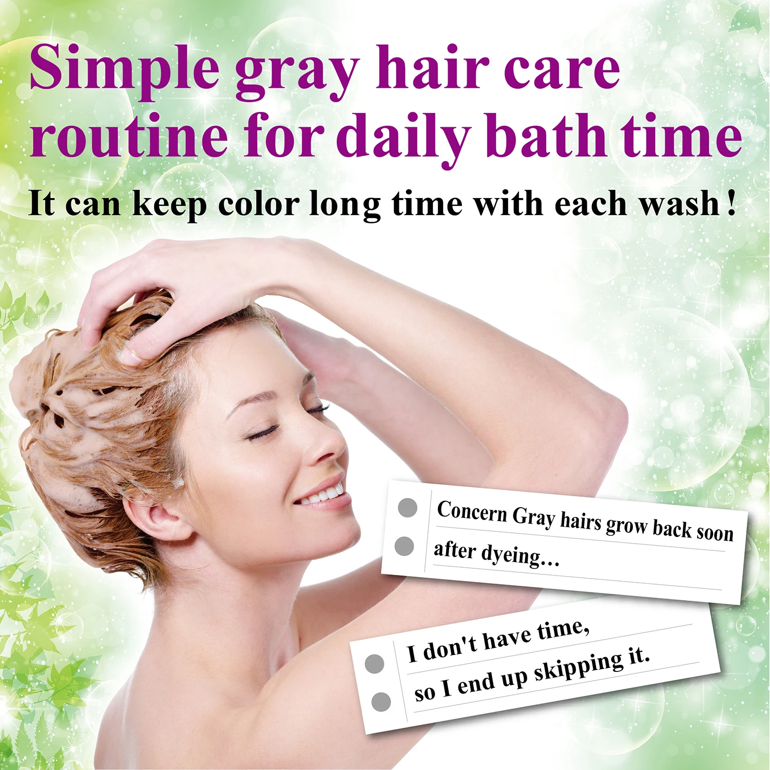 Japan diamine-free moisturizing tenstar hena brown hair coloring shampoo with color