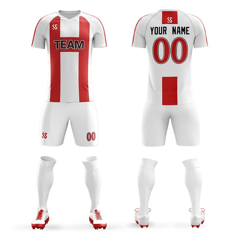 Wholesale OEM Custom Made Plain Blank Soccer Uniform Football Jerseys Soccer jersey