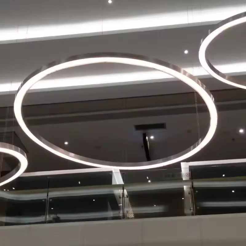 ECOJAS Wholesale etl Ceiling Canopy Pendant light Rings Lamp Fabric Cable Suspension Hanging Pendant Light