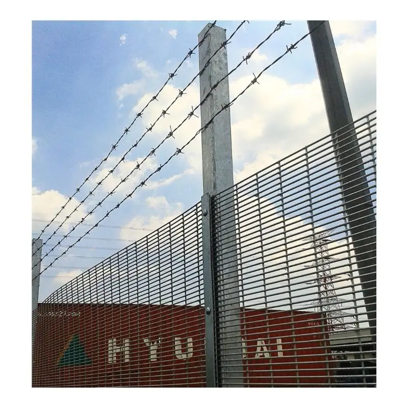 Customizable High Security Fence Panels Architectural small hole wire mesh fence Anti Climb 358 Welded Mesh Fence or Security