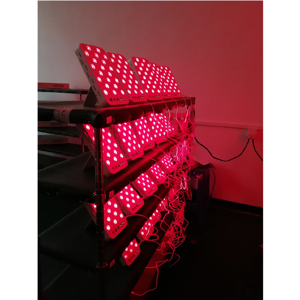 Portable PDT 660nm 850nm therapy panel face target body 40 leds 120W red NIR anti-aging light therapy lamp