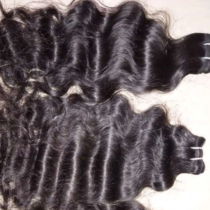 Наращивание волос Remy из Индии грубые вьющиеся волосы