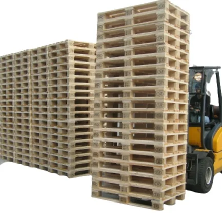 Double Faced Euro Wood Pallets 4-Way Entry for Transportation Made from Plastic and Paper