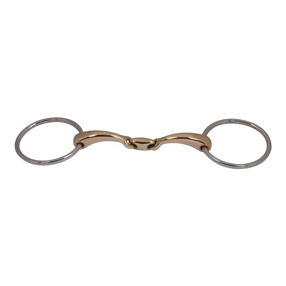 Balding Gag Jointed Mouth Bit horse equestrian products snaffle bit for horses best selling horse equipment
